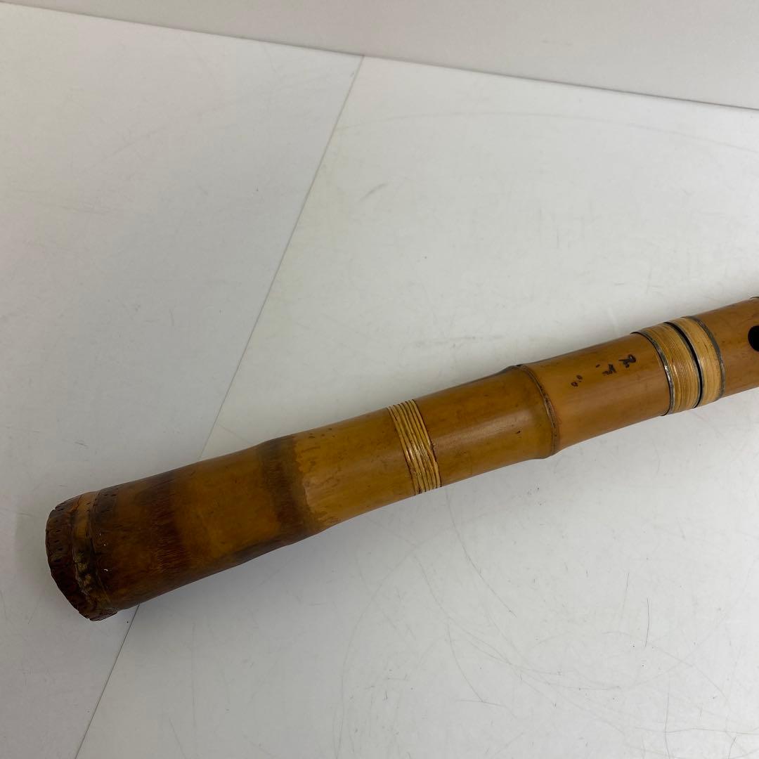 時代　銀三線　在銘　尺八　全長約54㎝　東さ8-0404①