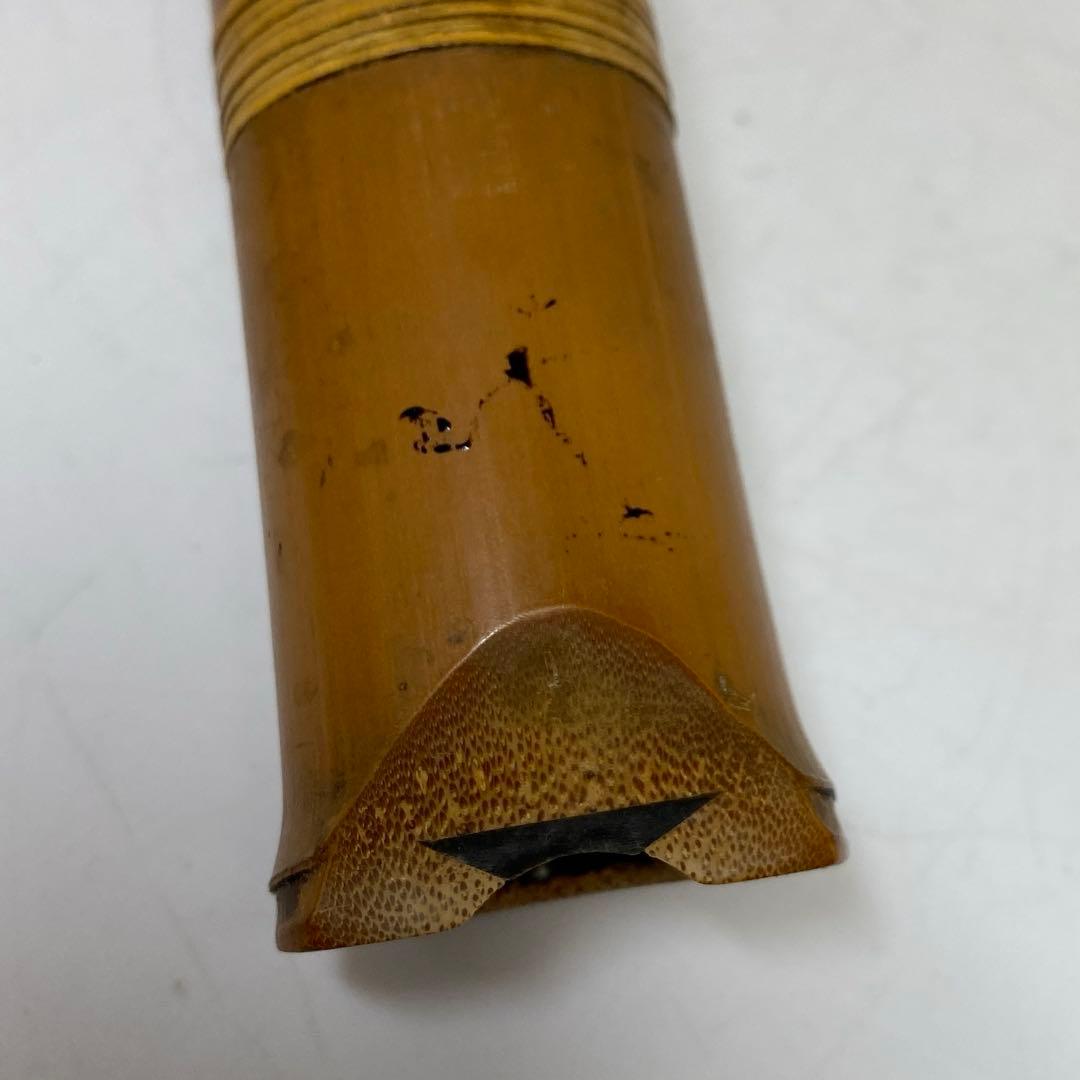 時代　銀三線　在銘　尺八　全長約54㎝　東さ8-0404①