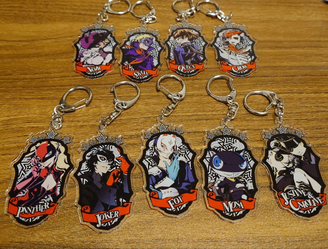 ペルソナ5 トレーディング エンブレム アクリルキーホルダー 全9種セット