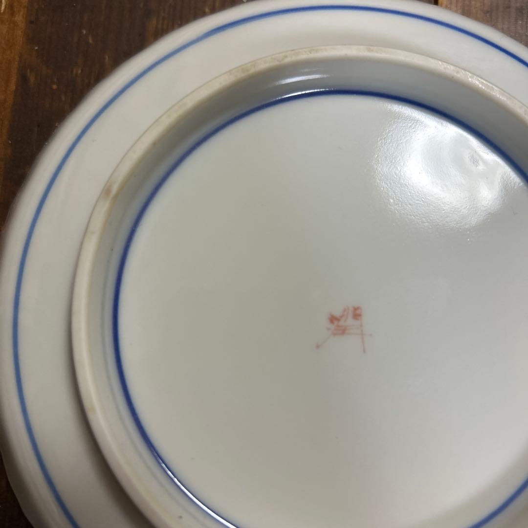 九谷焼　名工　武腰潤　色絵花紋　飾り皿　手描き