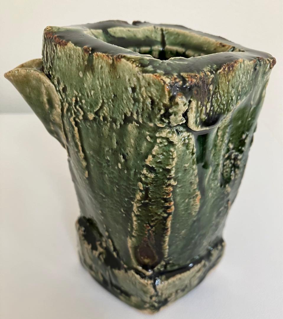 作家もの器　橋口暢広　笠間焼　陶器　片口　徳利　花器