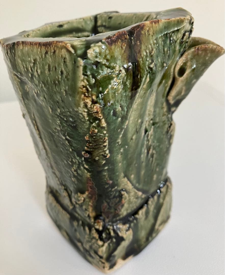 作家もの器　橋口暢広　笠間焼　陶器　片口　徳利　花器