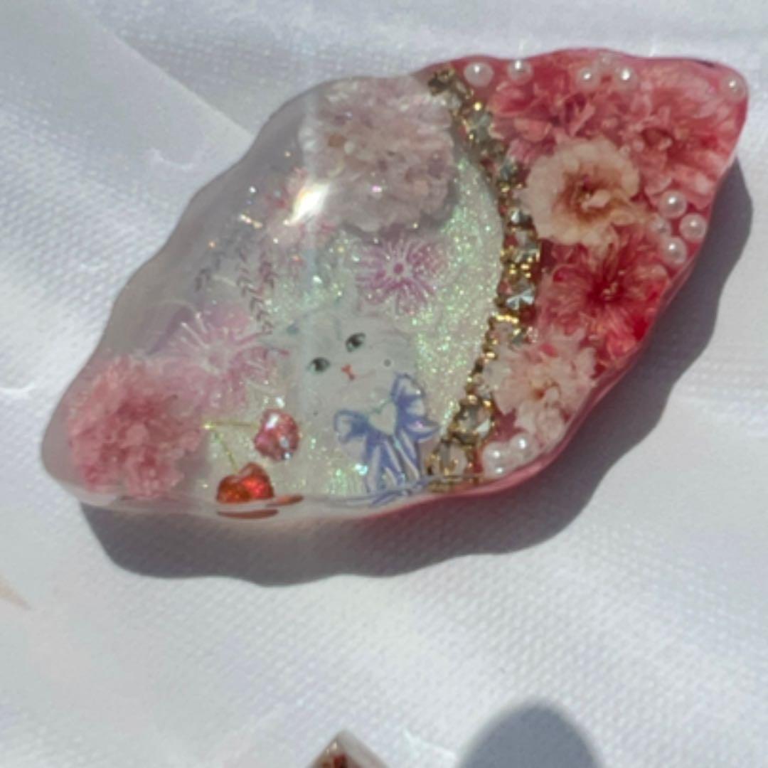 【No.198】ꫛꫀꪝ✧‧˚ 気品ある猫様 猫 ヘアゴム キーホルダー