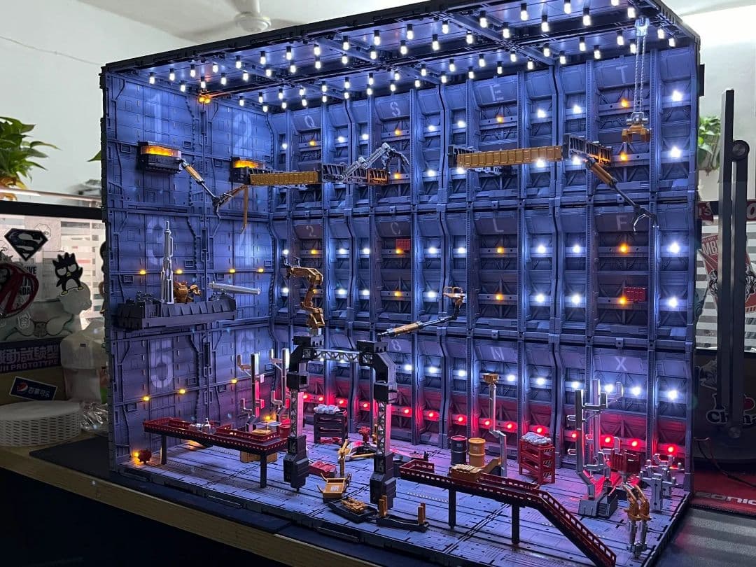 LEDライト付き多層ディスプレイケース