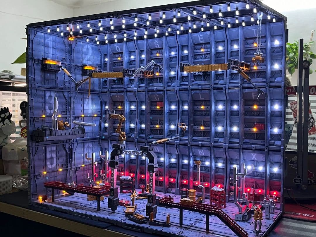 LEDライト付き多層ディスプレイケース