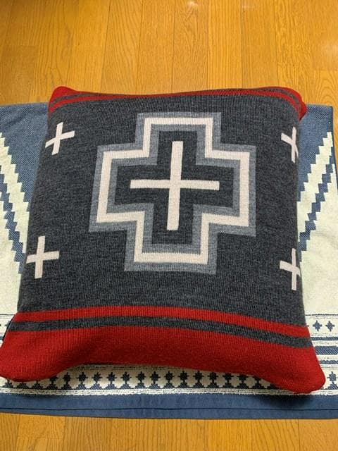 美品 PENDLETON ウール ニット クッション