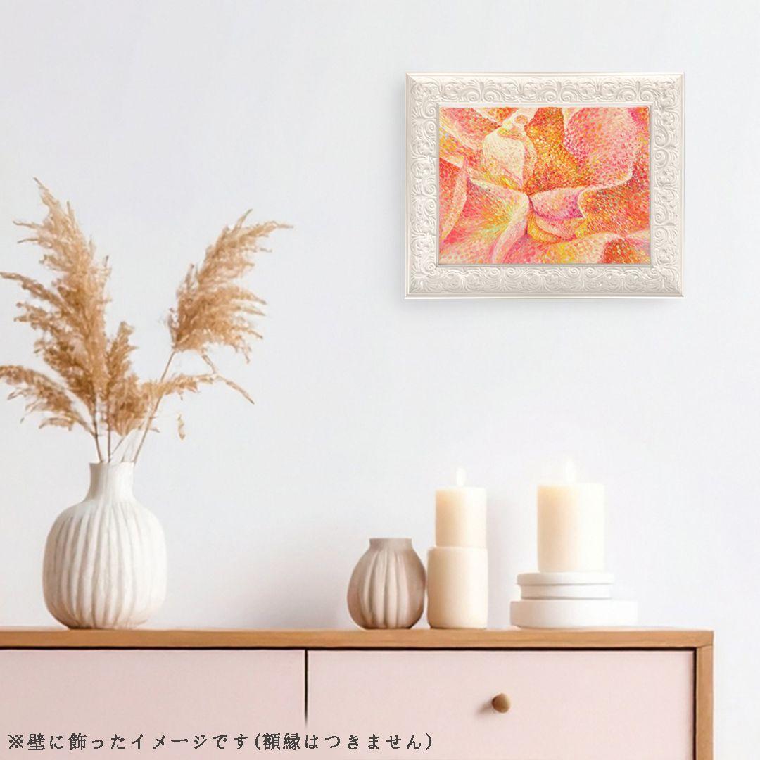 [匿名で配送] 一点もの 薔薇 花 油絵 油彩 絵