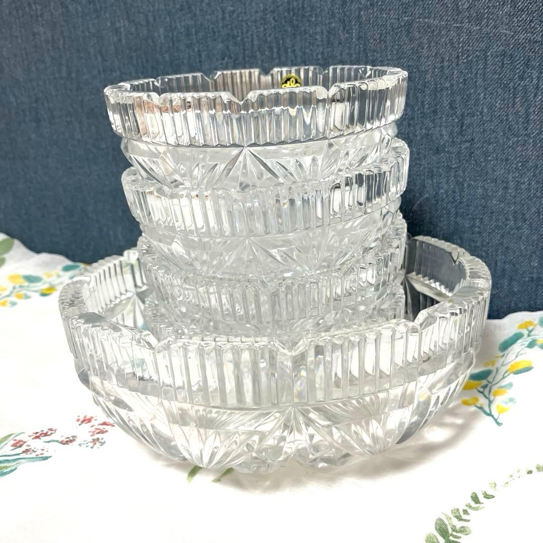 HOYA クリスタルガラス 食器セット鉢　大1 中4 ★5セット　新品未使用☆