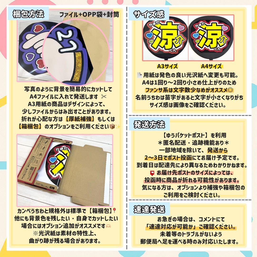 【箱梱包・シール付き】はな¨̮⃝様オーダー カンペうちわ