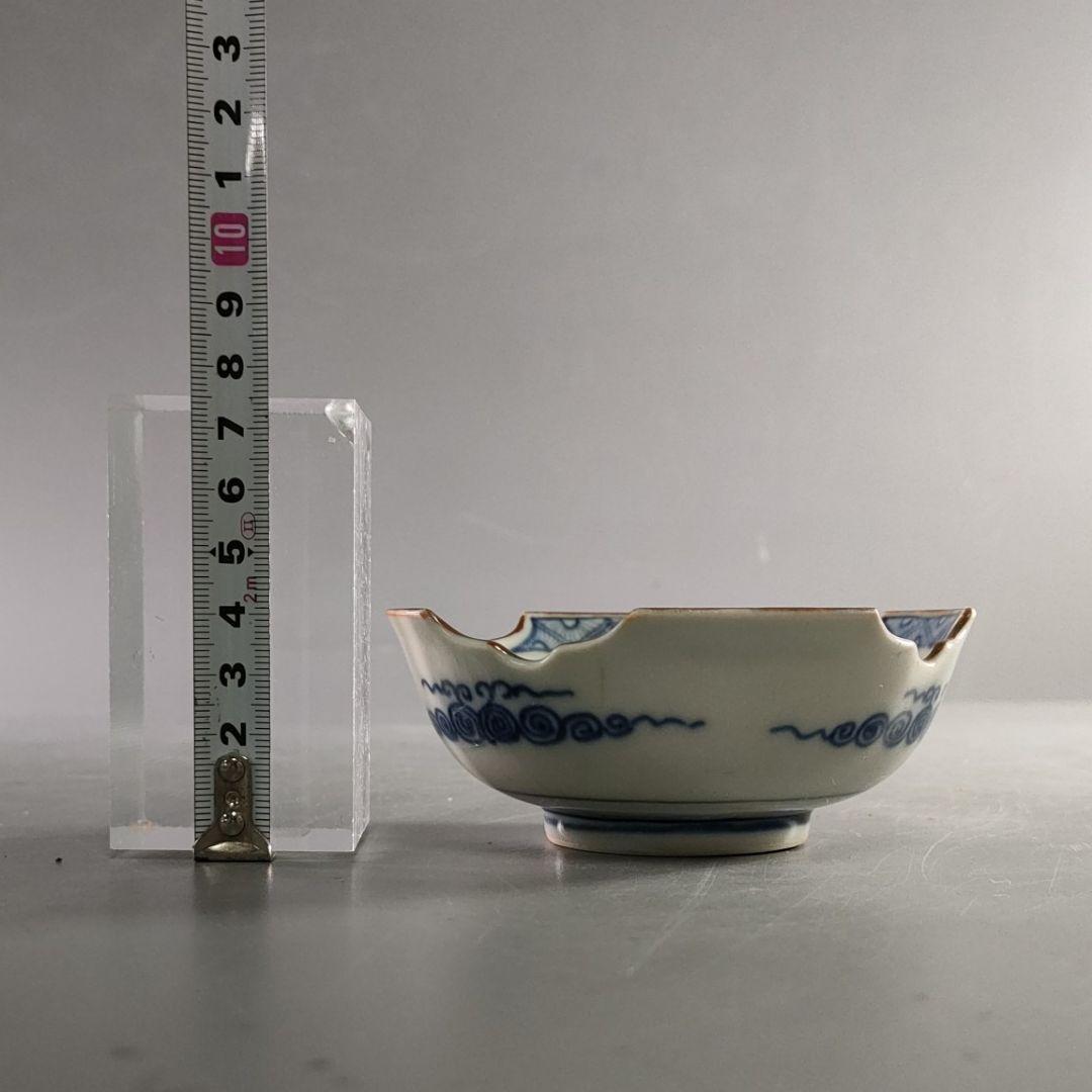 382-3/在銘/九谷/小鉢/小皿/草花図/8客/箱なし