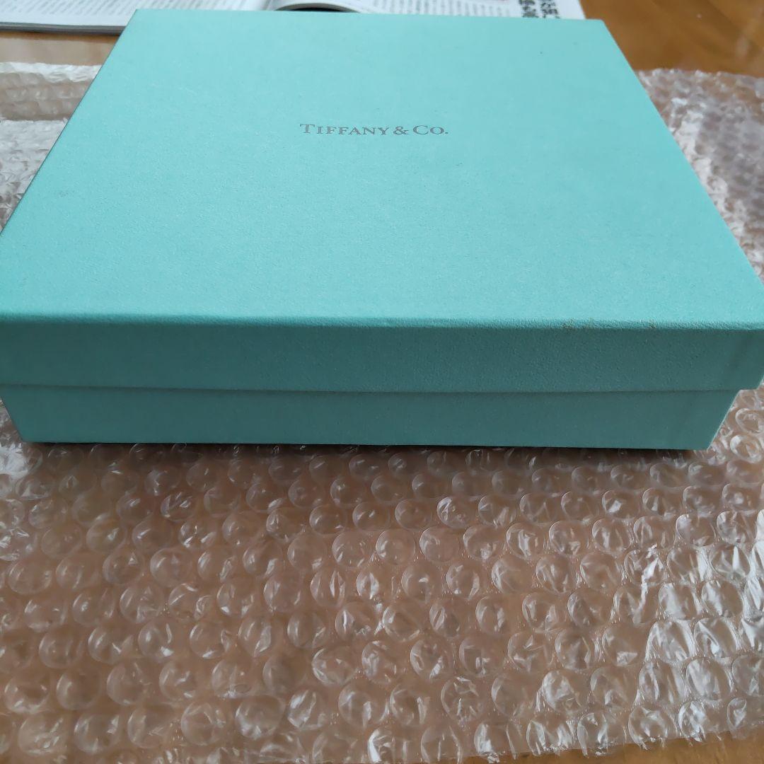 未使用品　TIFFANY プラチナブルーバンド デザートプレート 2枚セット