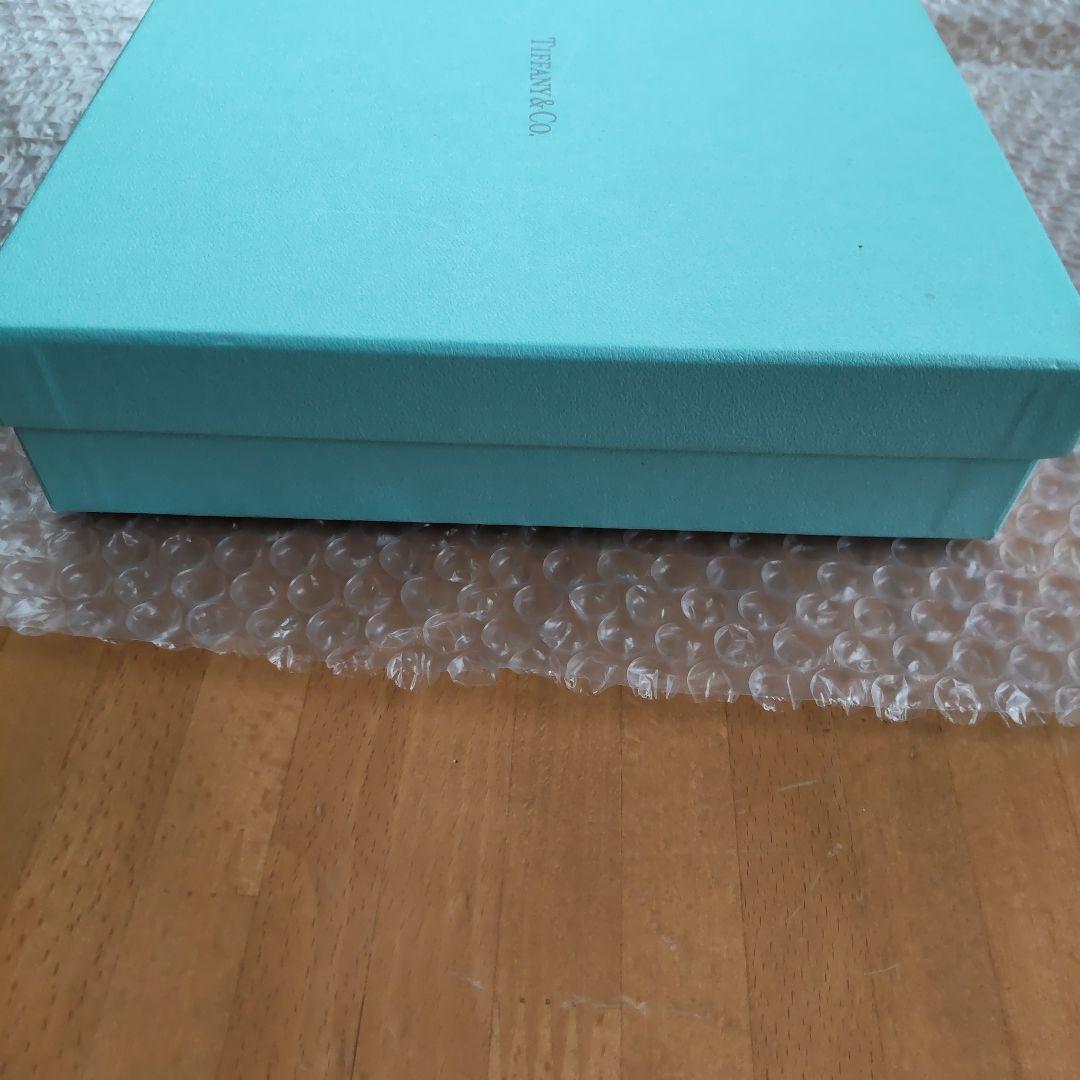 未使用品　TIFFANY プラチナブルーバンド デザートプレート 2枚セット