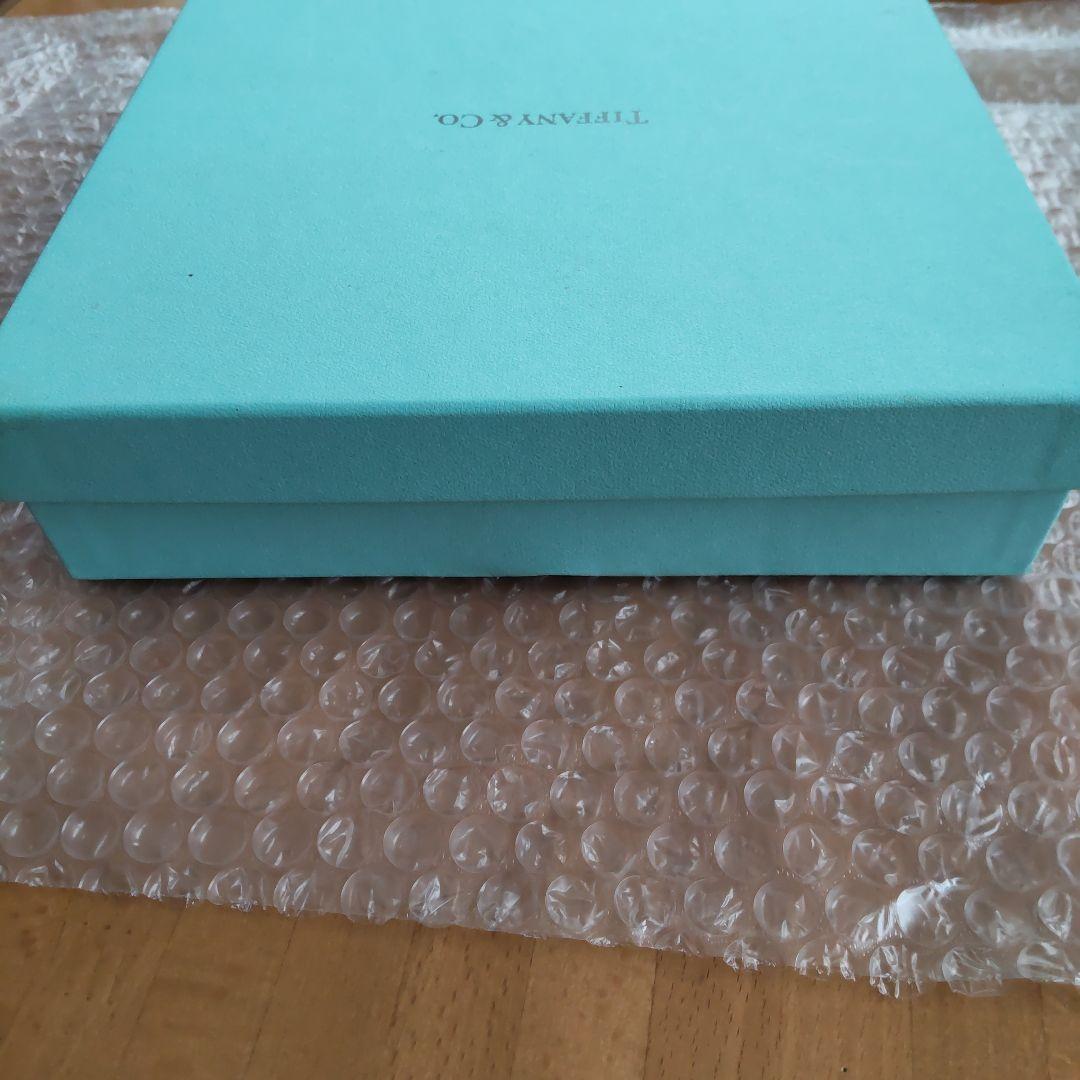 未使用品　TIFFANY プラチナブルーバンド デザートプレート 2枚セット