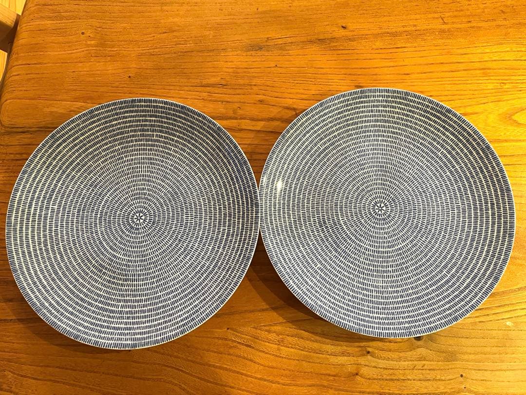 ARABIA/アラビア 24h アベック プレート 26cm ブルー　2枚