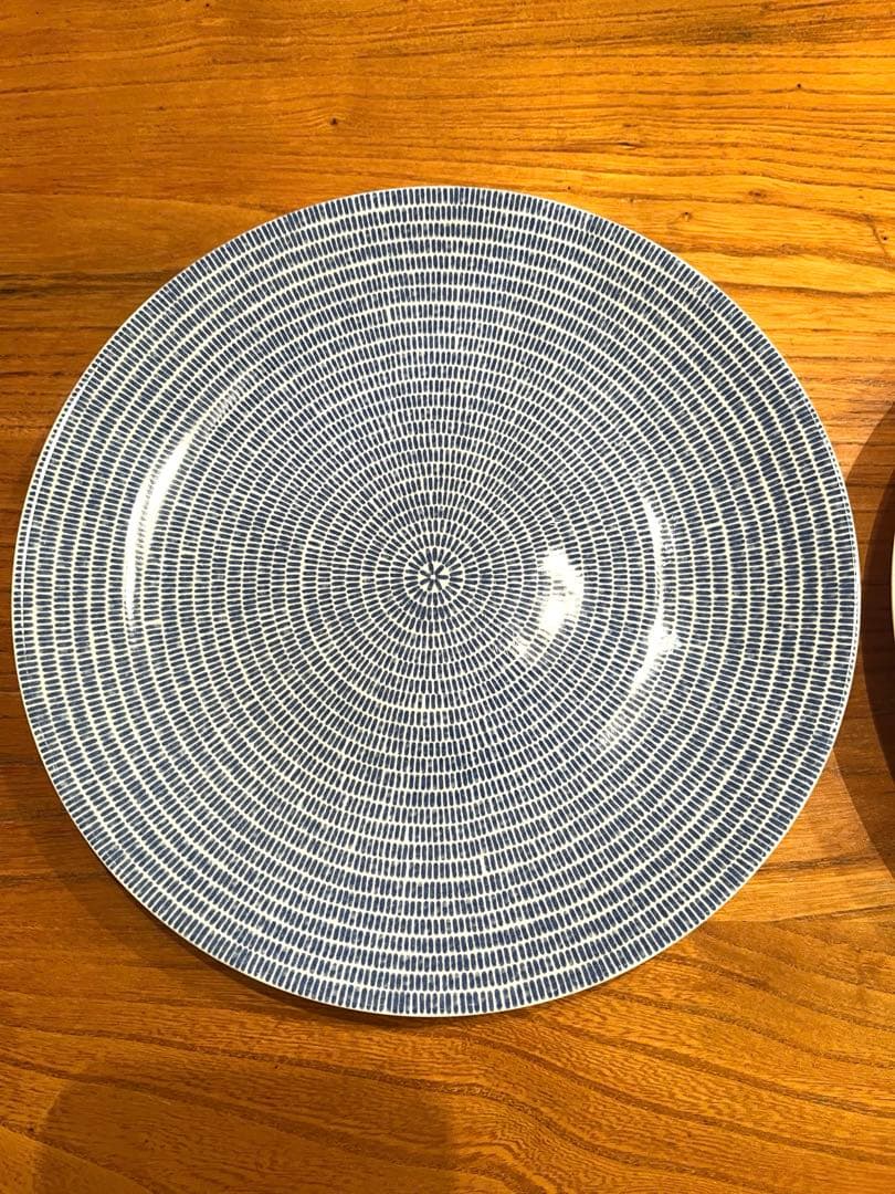 ARABIA/アラビア 24h アベック プレート 26cm ブルー　2枚