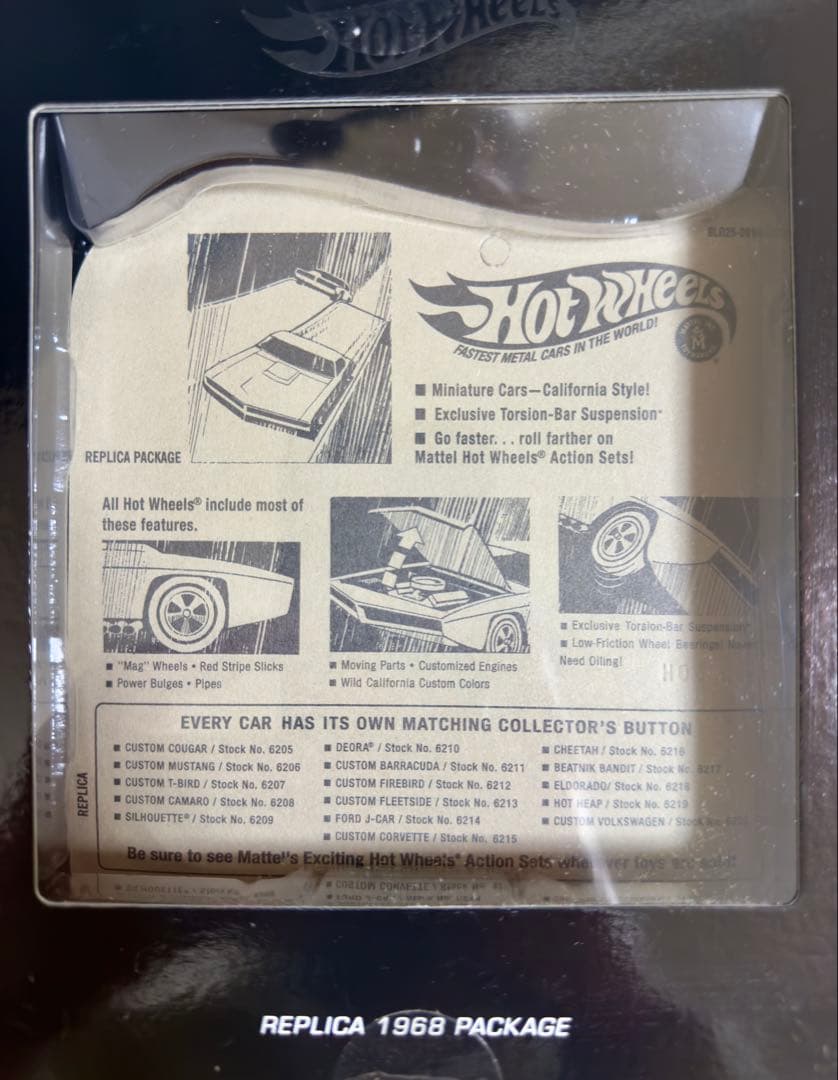 ホットウィール RLC 1968年レプリカパッケージ Ford J-Car