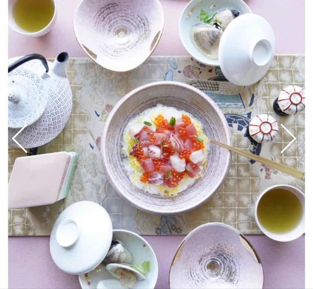 【未使用】FOURGRACE 有田焼 桃吹銀かすり 6.5寸鉢　ひな祭り