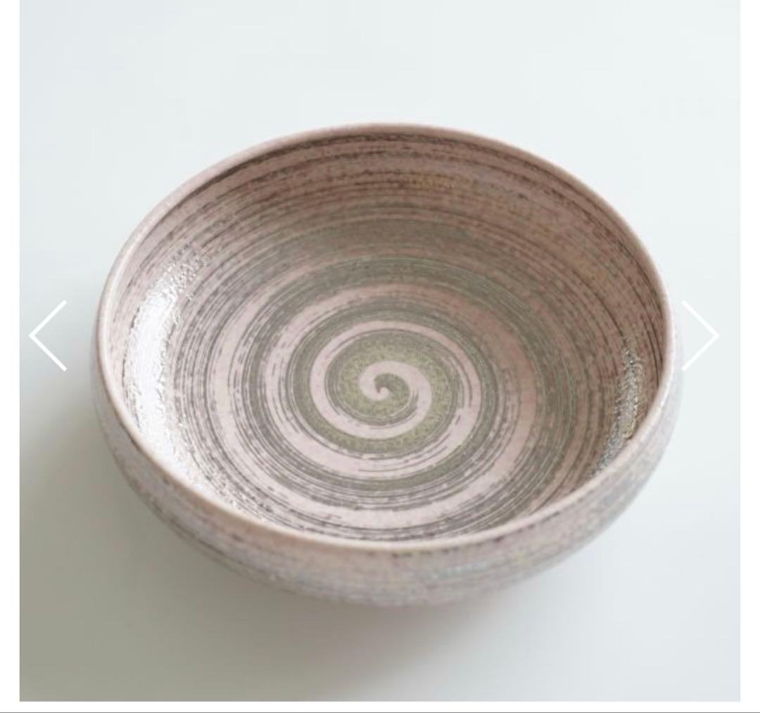 【未使用】FOURGRACE 有田焼 桃吹銀かすり 6.5寸鉢　ひな祭り