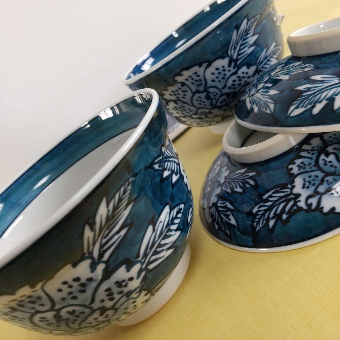 源右衛門窯⭐️染付牡丹絵 蓋椀 二客