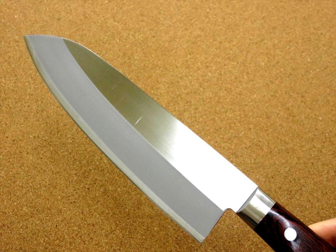 関の刃物 三徳包丁 170mm 濃州正宗作 ぼかし入 割込 ステンレス 両刃包丁