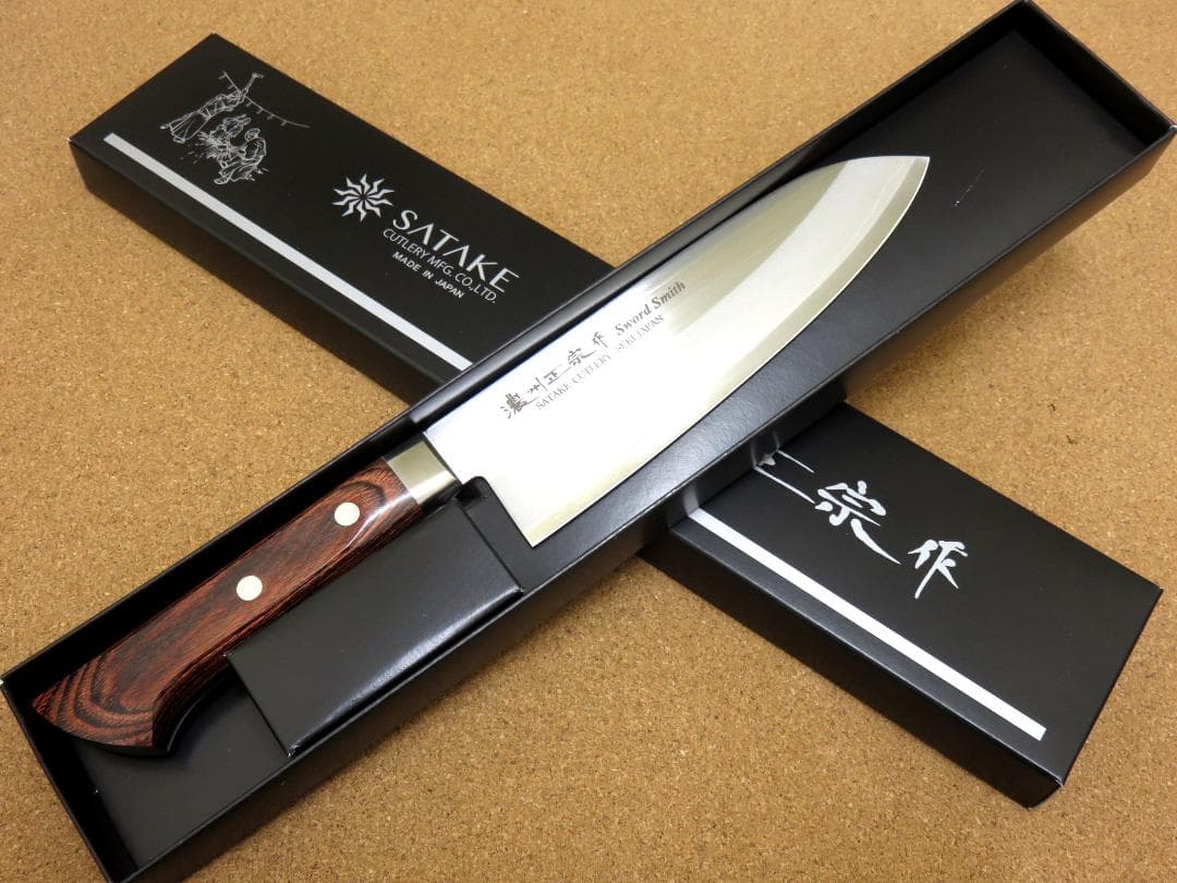 関の刃物 三徳包丁 170mm 濃州正宗作 ぼかし入 割込 ステンレス 両刃包丁