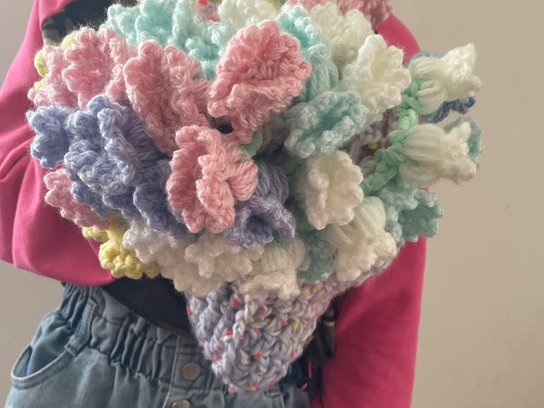 ブーケブランケット 夢可愛いカラフル スズラン 花束ブランケット