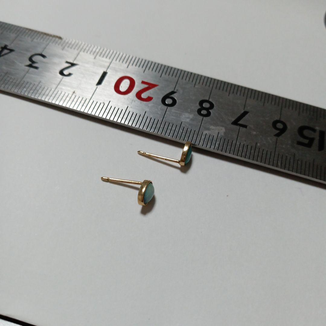 K18オパールスタッドピアス