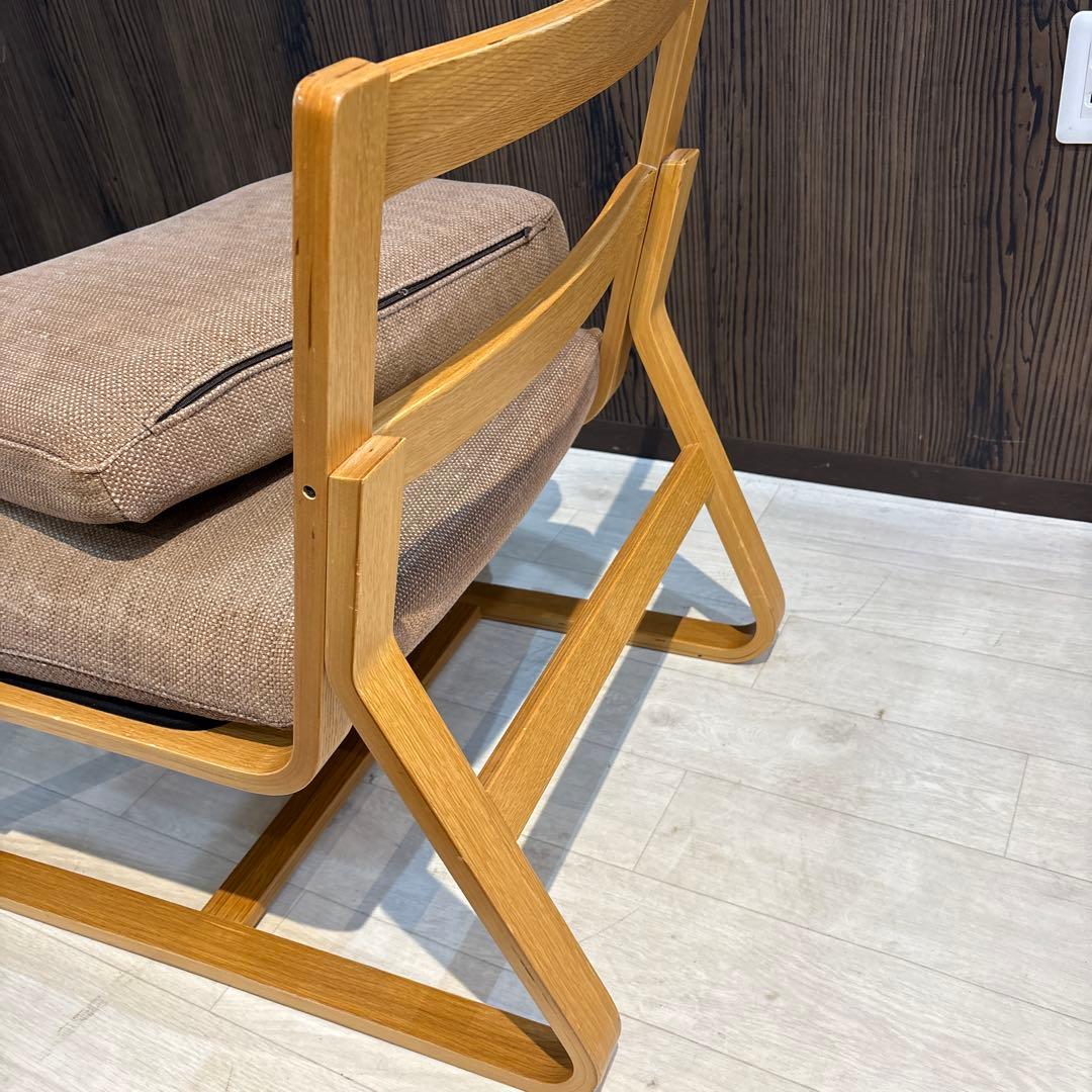 無印良品 MUJI オーク材 リビングでもダイニングでもつかえるソファチェア②