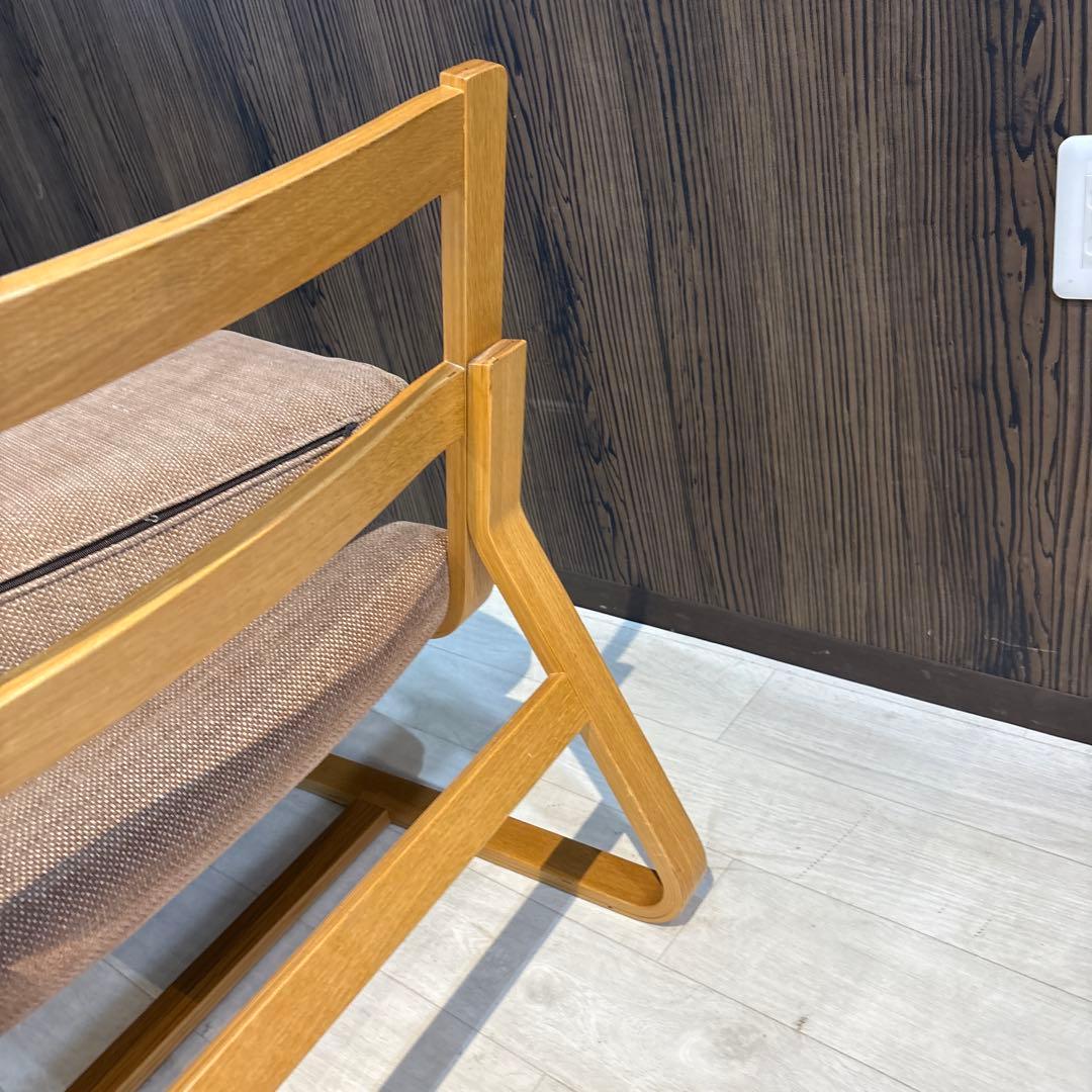 無印良品 MUJI オーク材 リビングでもダイニングでもつかえるソファチェア②