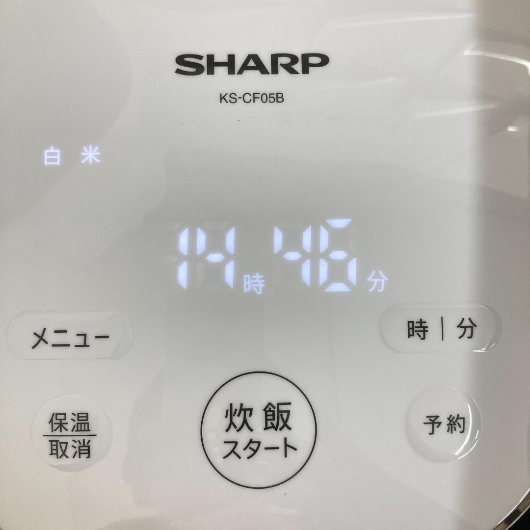 シャープ 炊飯器 3合 一人暮らし マイコン パン調理機能 KS-CF05B-W
