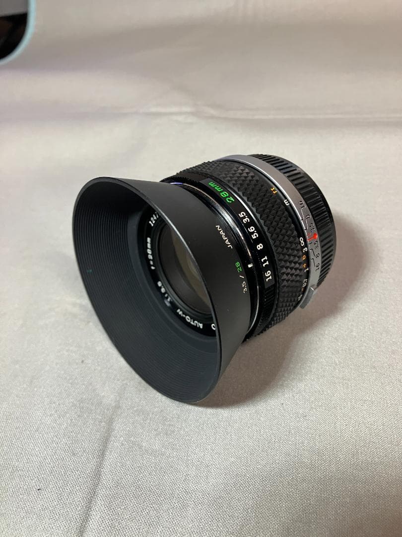G.ZUIKO AUTO-W 28mm F3.5 美品 フード付