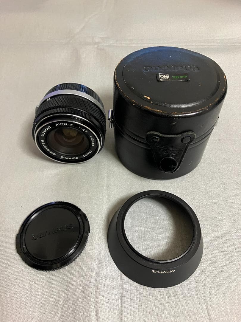 G.ZUIKO AUTO-W 28mm F3.5 美品 フード付