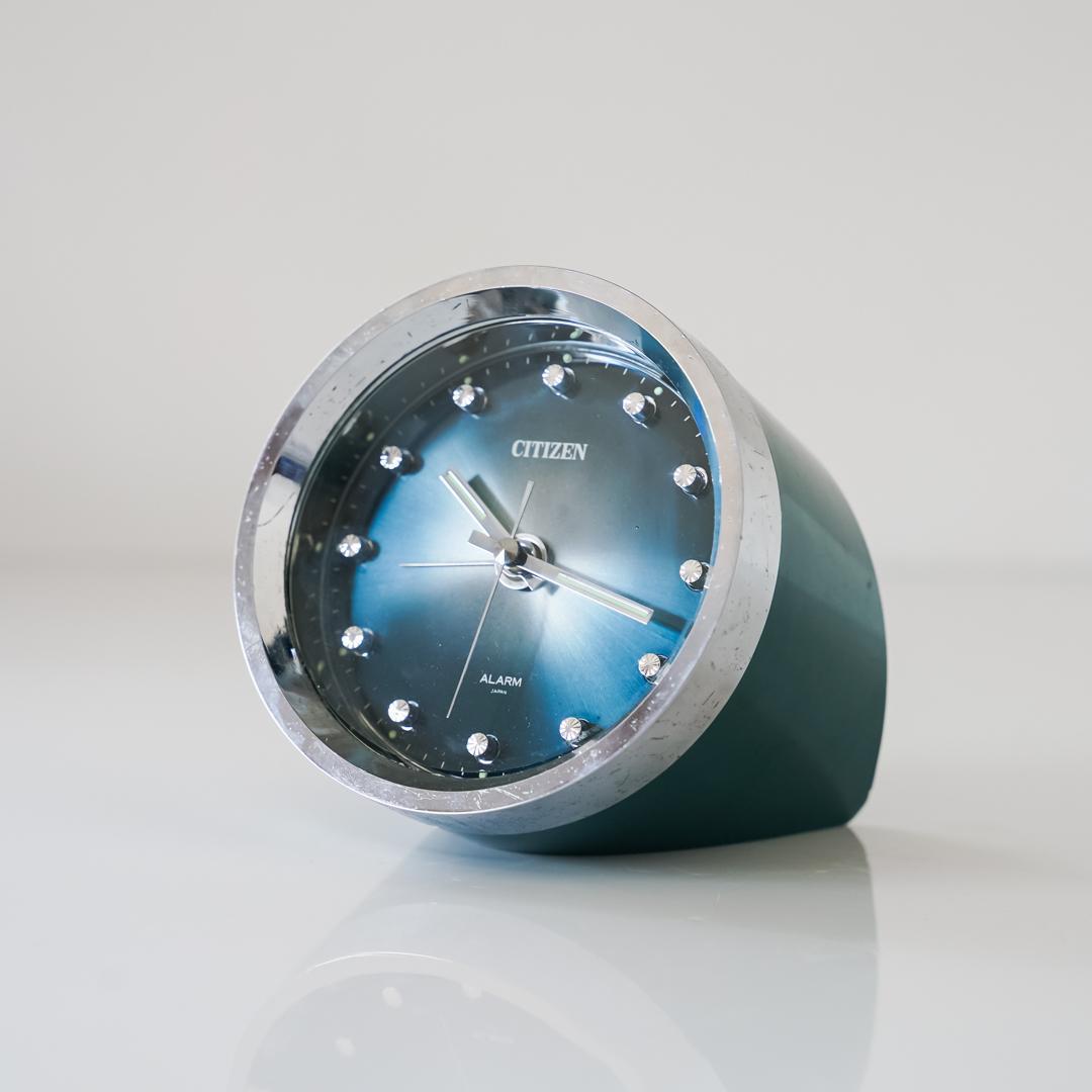 70's CITIZEN スペースエイジ 置時計 ポストモダン レトロ