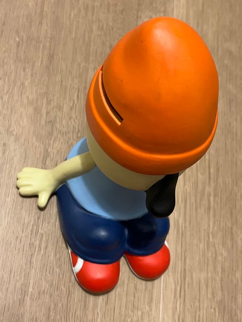 パラッパラッパー　ソフビ貯金箱　ロドニー