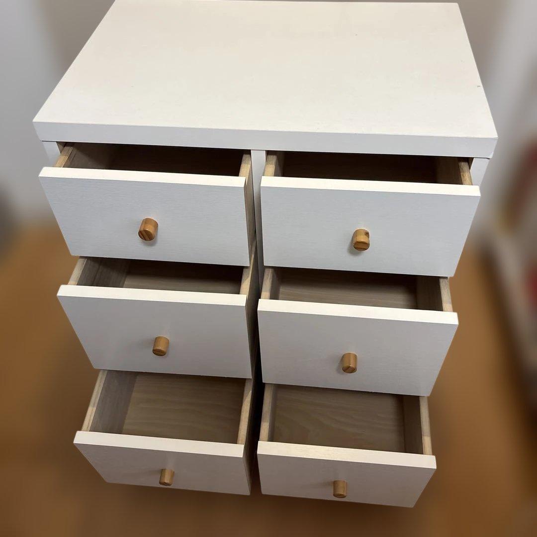 モモナチュラル LOVE CHEST 2列・3段 ダンス中古