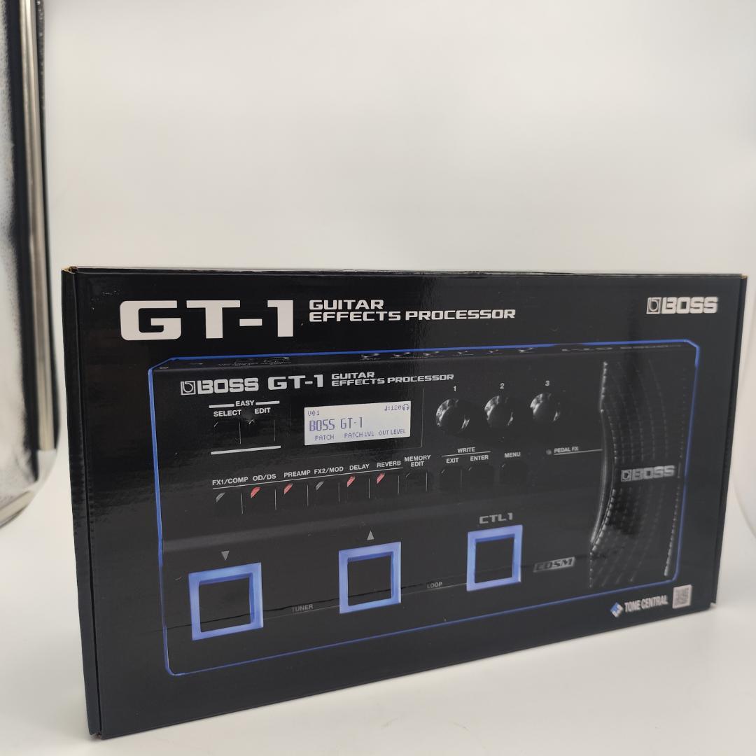 BOSS GT-1マルチエフェクターと純正ACアダプターPSA-100S2セット