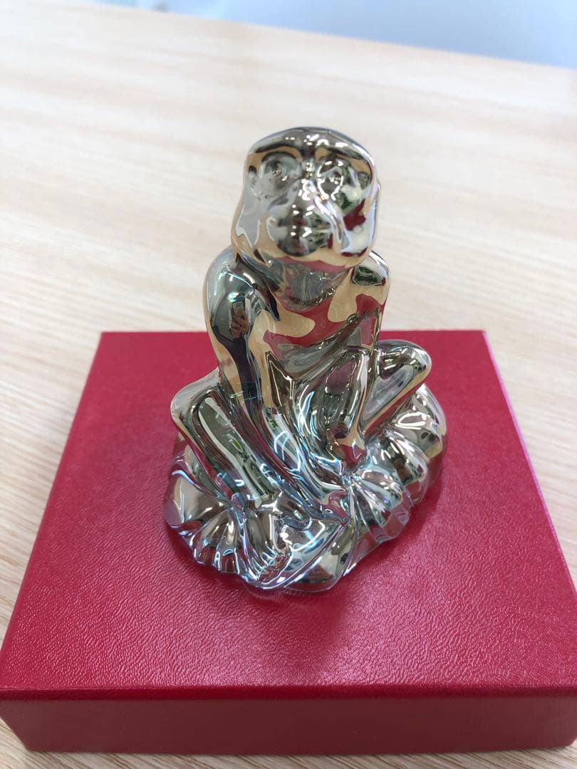 Baccarat 猿の置物 専用箱付き