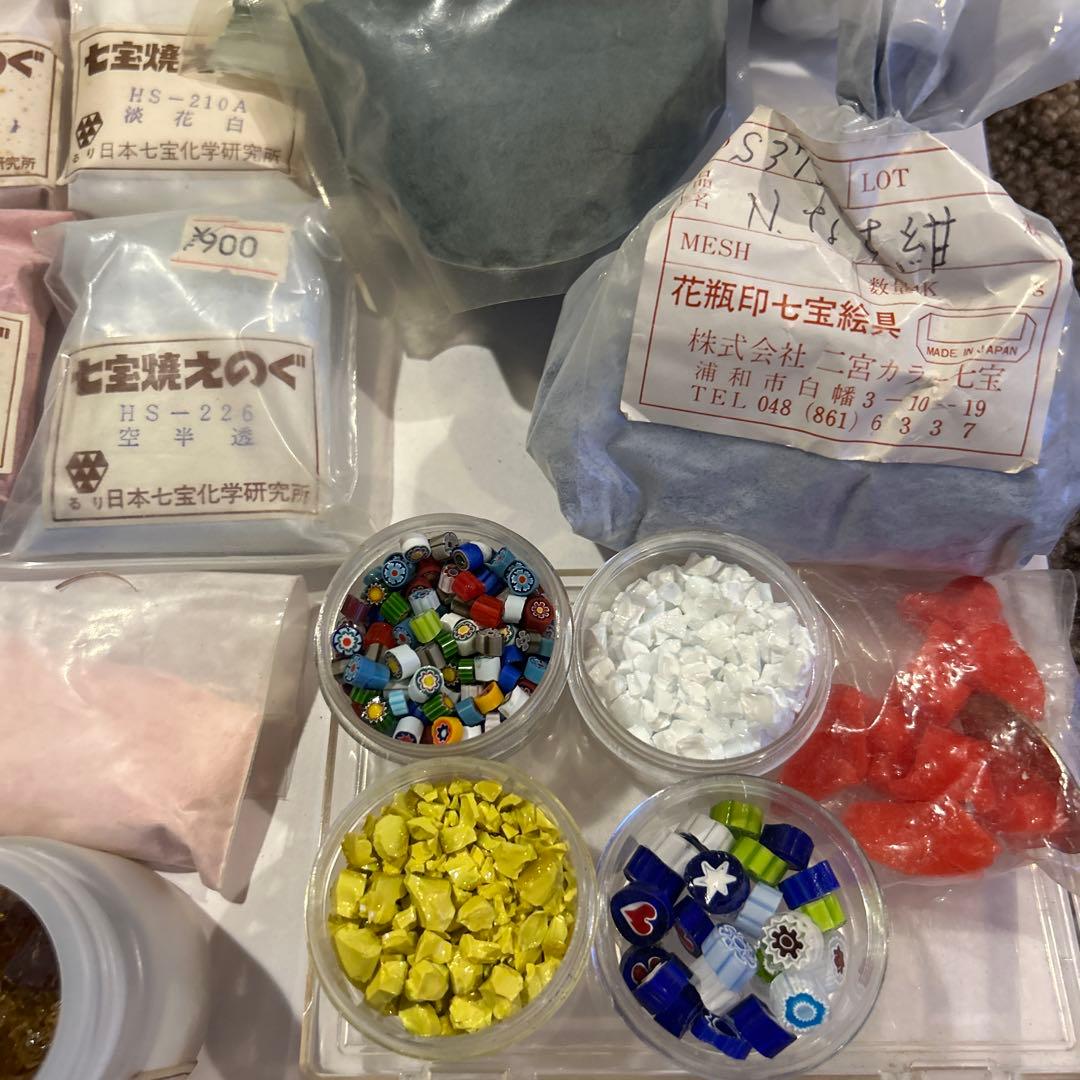 七宝焼　釉薬　フリット　網　銀線　いろいろまとめ　A-6