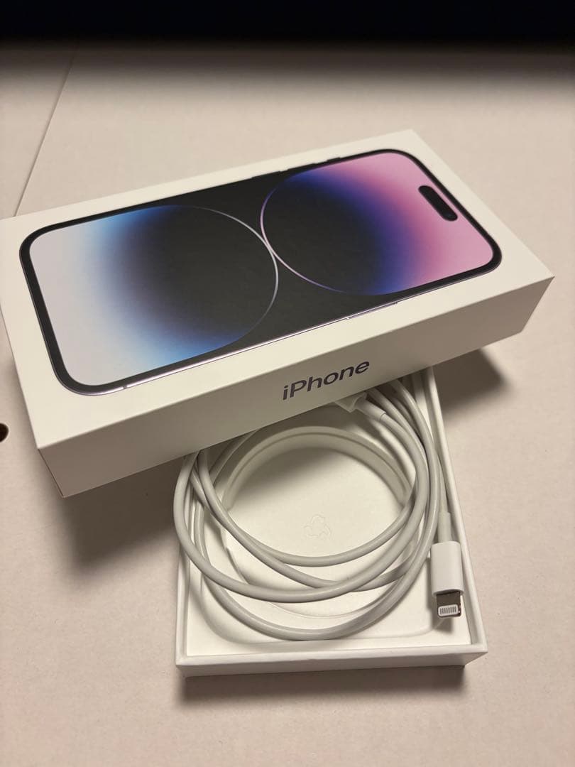 【美品】iPhone14Pro 256GB ディープパープル SIMフリー