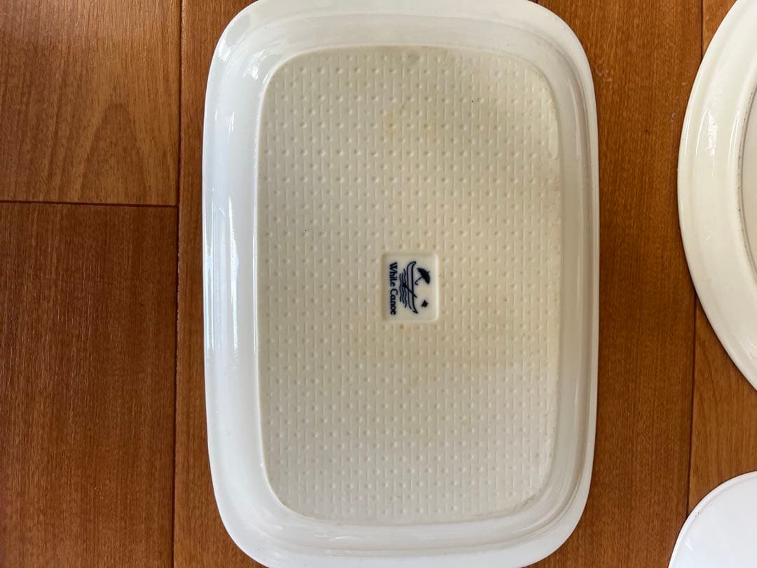 花柄デザインの陶器製皿3点セット