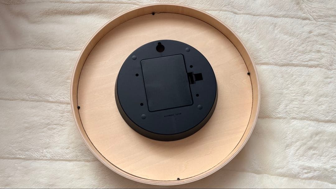 カトモク　KATOMOKU plywood clock 電波時計