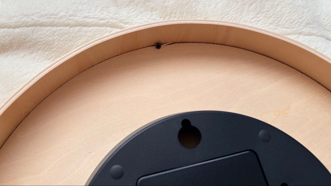 カトモク　KATOMOKU plywood clock 電波時計