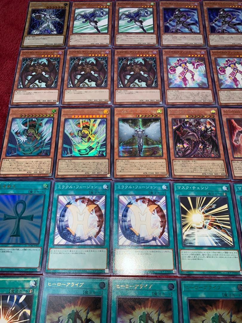遊戯王　本格構築HEROデッキ40枚＋E X15枚＋α