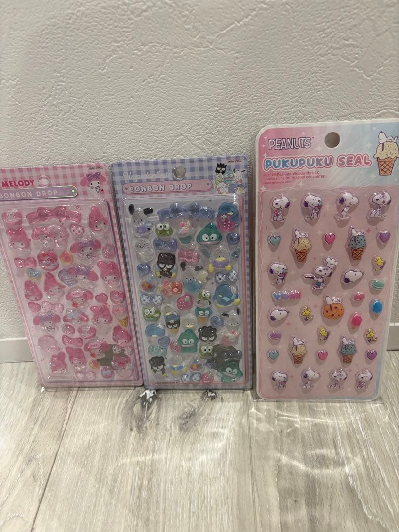 未使用立体シールまとめ12シートセット