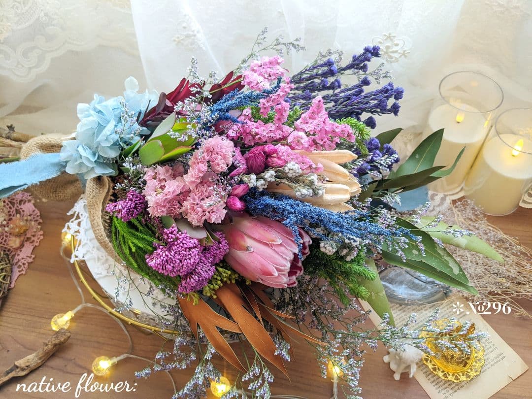 ネイティブスワッグ／プロテア／爽やかワイルドスワッグ✳︎・:*+.碧