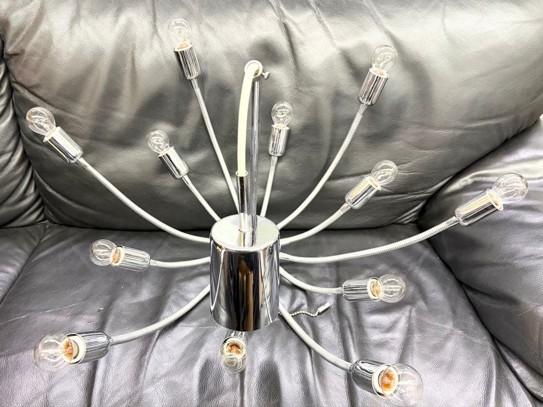 モダン シャンデリア 12灯 クローム