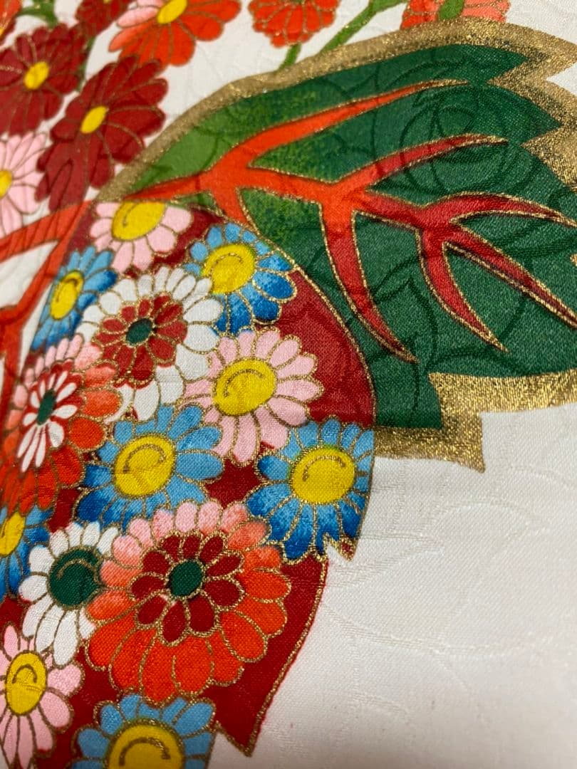 No.179アンティーク子供着物正絹クリーニング済み着丈93センチ裄丈46センチ