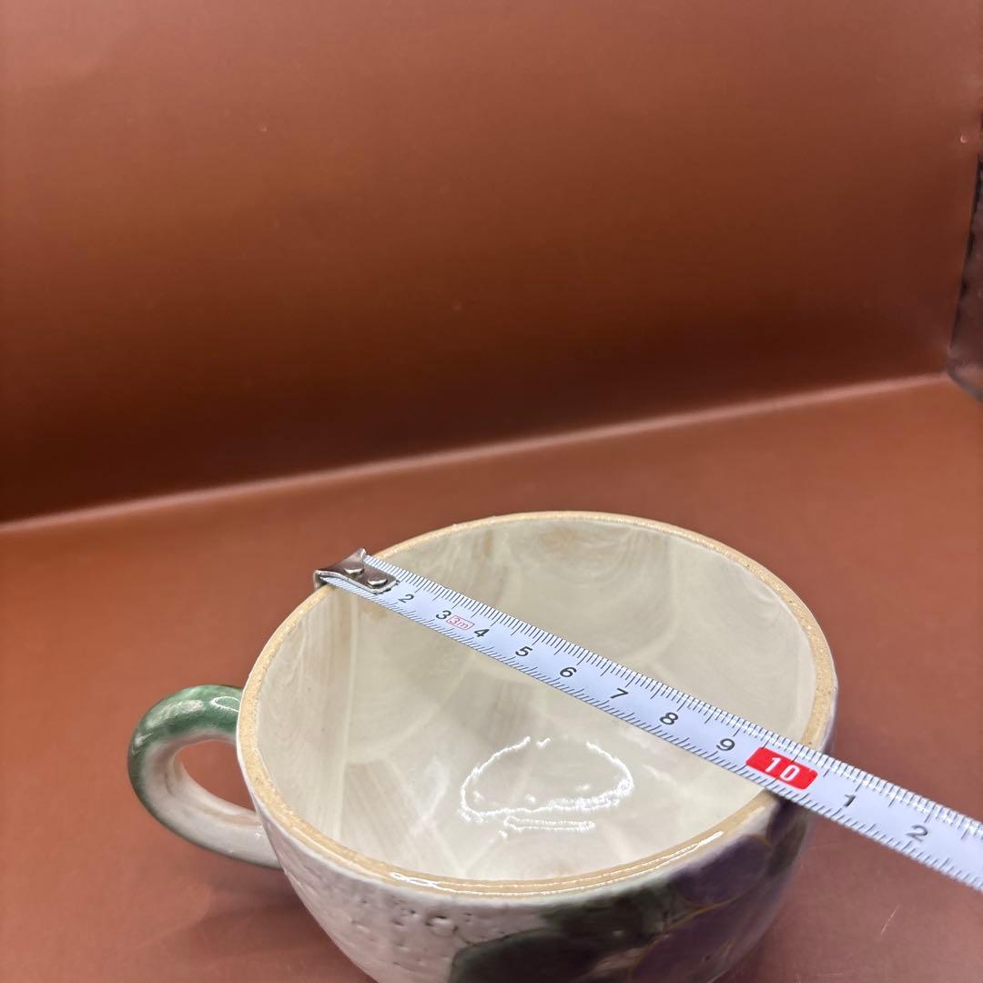 京焼　清水焼　陶あん　マグカップ　コーヒーカップ　テッセン　鉄線花