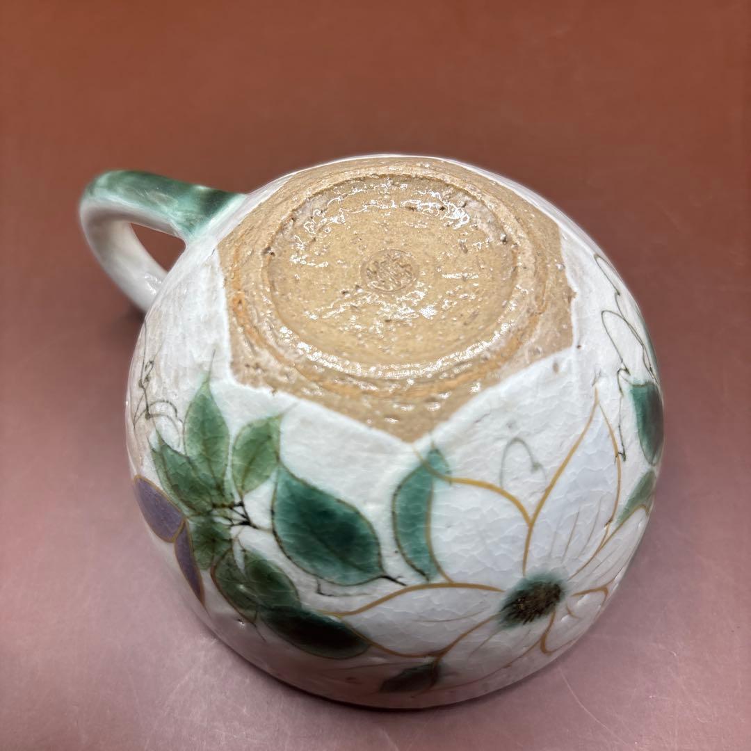 京焼　清水焼　陶あん　マグカップ　コーヒーカップ　テッセン　鉄線花