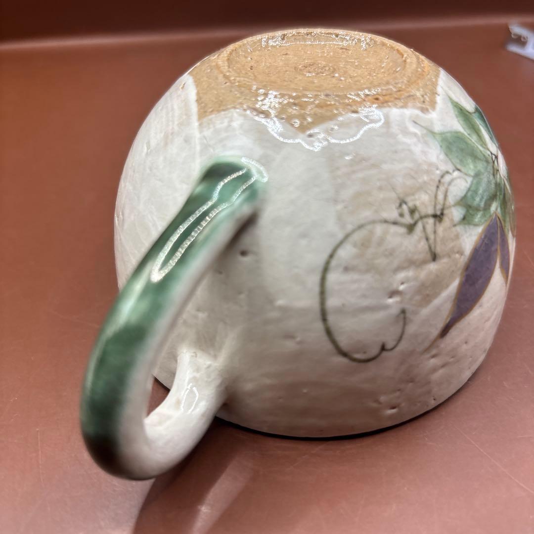 京焼　清水焼　陶あん　マグカップ　コーヒーカップ　テッセン　鉄線花